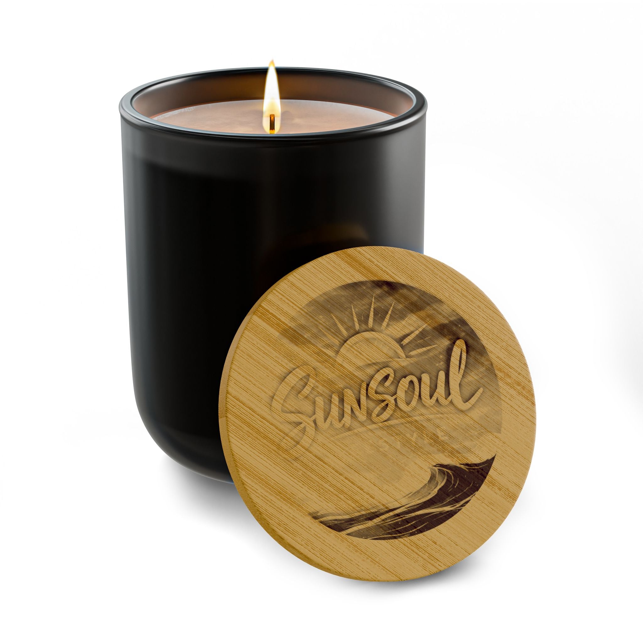 Engraved "SunSoul" 14oz Scented Soy Candle