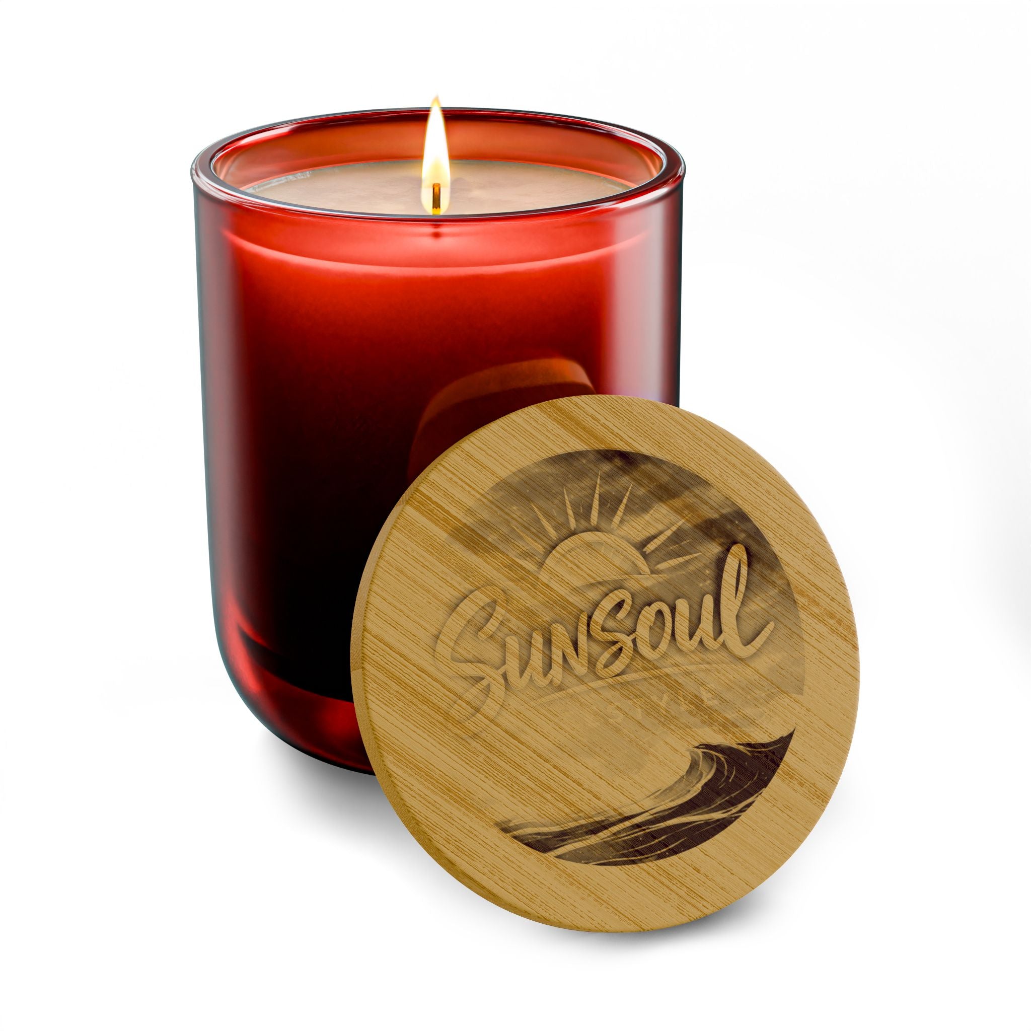 Engraved "SunSoul" 14oz Scented Soy Candle
